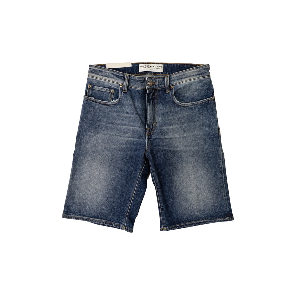 Department 5 Bermuda Jean Shorts, Blue, Size: 27